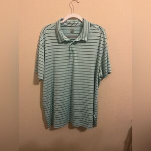 Mint Striped Polo Shirt